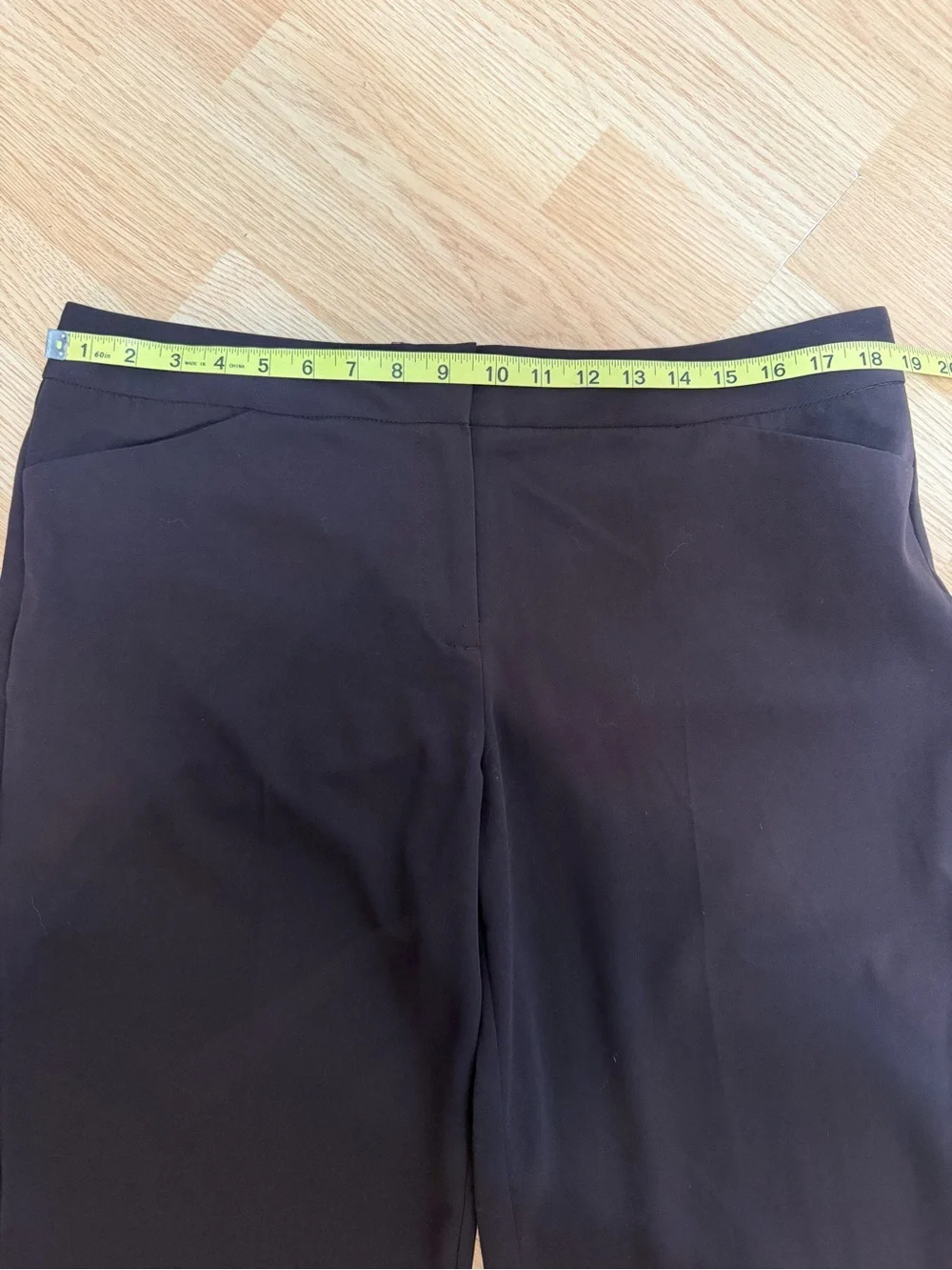 Alfani Size 14 Brown Dress Pants Career Straight Leg Stretch